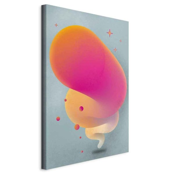 Canvas Print - Pink Streak (1 Part) Vertical