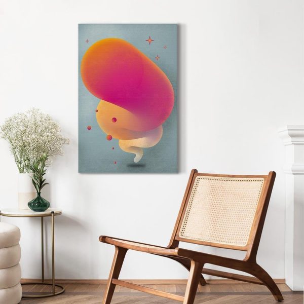 Canvas Print - Pink Streak (1 Part) Vertical