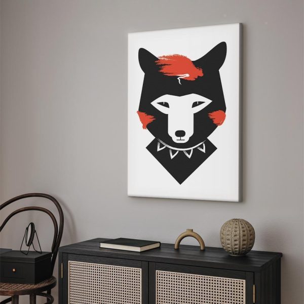 Canvas Print - Polite Fox (1 Part) Vertical