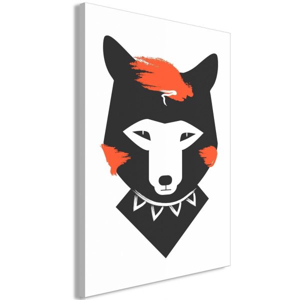 Canvas Print - Polite Fox (1 Part) Vertical