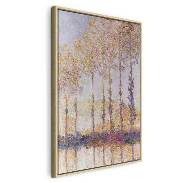 Canvas Print - Poplars on the Bank of the River Epte