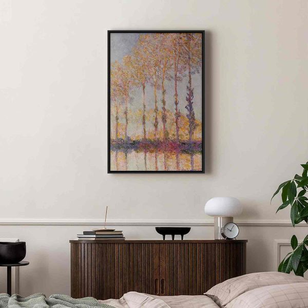 Canvas Print - Poplars on the Bank of the River Epte