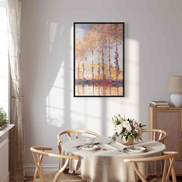 Canvas Print - Poplars on the Bank of the River Epte