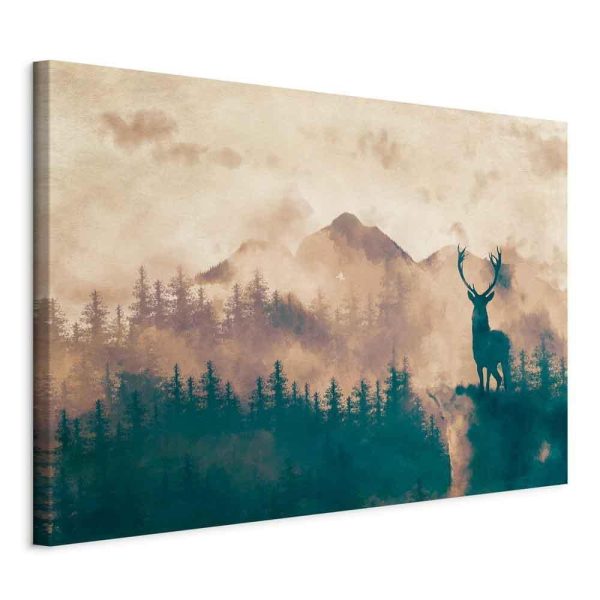 Canvas Print - Proud Deer (1 Part) Wide