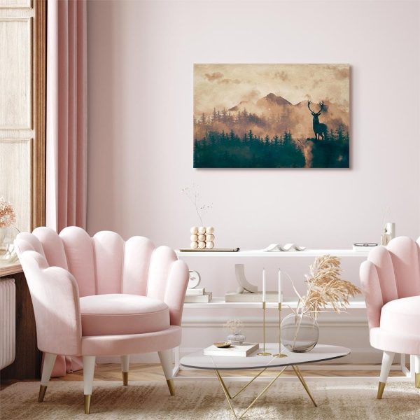 Canvas Print - Proud Deer (1 Part) Wide