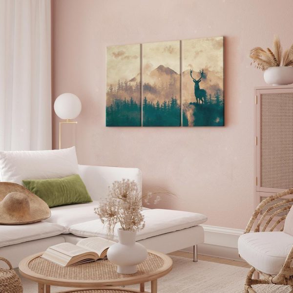 Canvas Print - Proud Deer (3 Parts)
