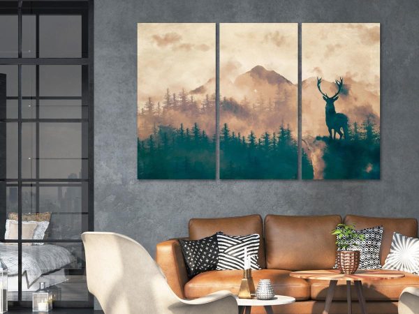 Canvas Print - Proud Deer (3 Parts)