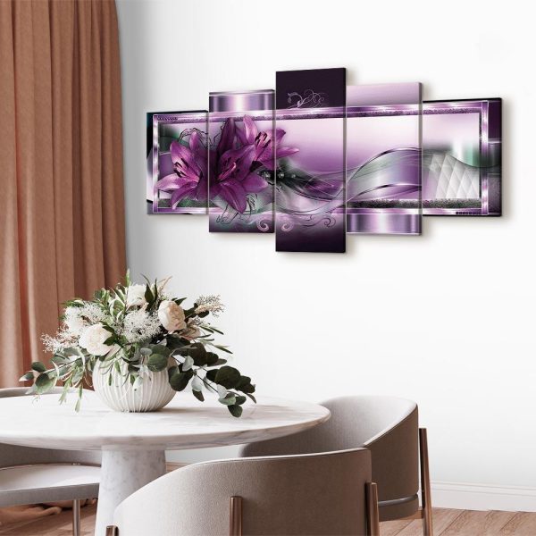 Canvas Print - Purple Lilies - Image 3