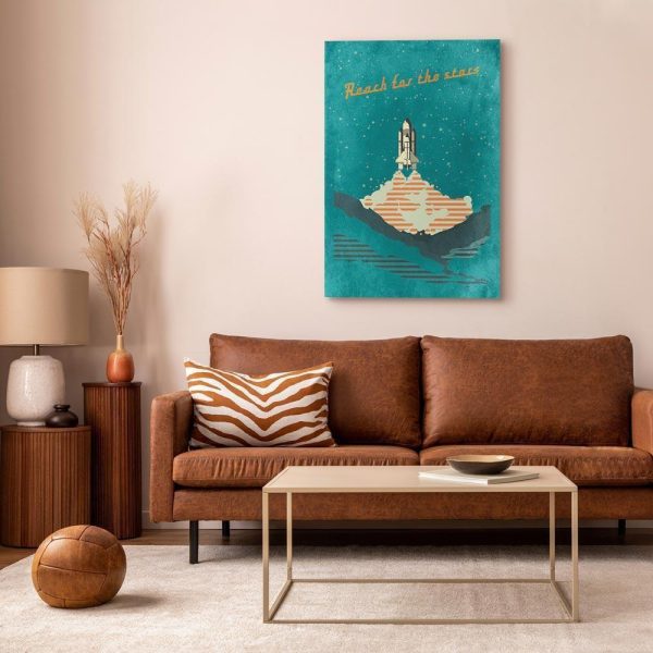 Canvas Print - Reach for the Stars (1 Part) Vertical
