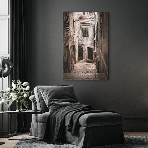 Canvas Print - Retro Alley (1 Part) Vertical