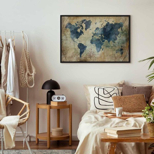 Canvas Print - Retro Map (1 Part) Wide