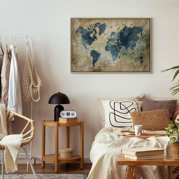 Canvas Print - Retro Map (1 Part) Wide
