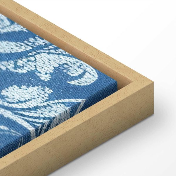Canvas Print - Retro Ornament Decorative Motif in Worn Blues - Image 14