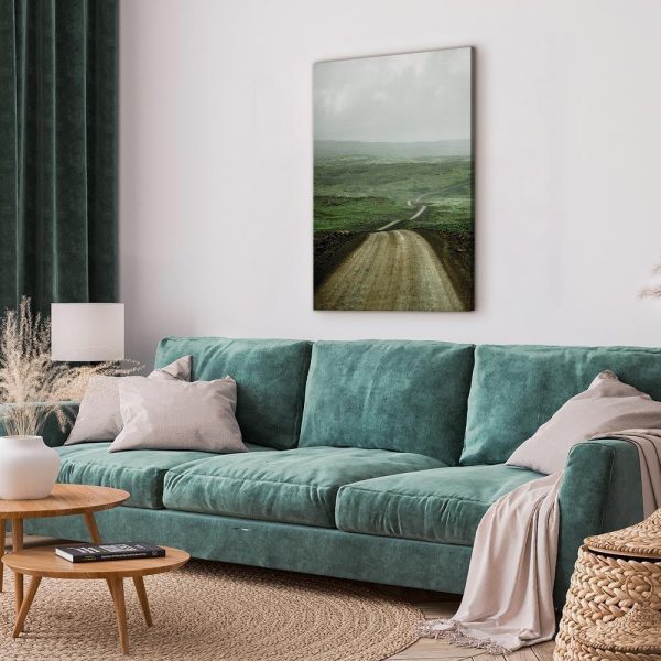 Canvas Print - Road Across the Plains (1 Part) Vertical