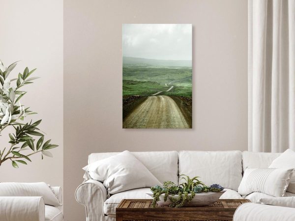 Canvas Print - Road Across the Plains (1 Part) Vertical