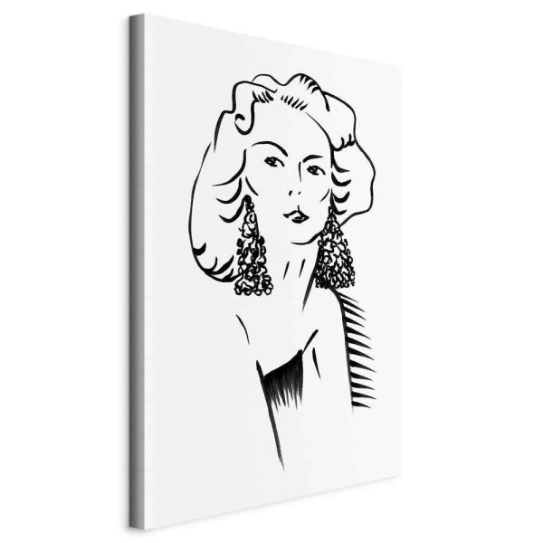 Canvas Print - Romantic Blonde (1 Part) Vertical