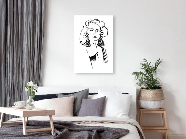 Canvas Print - Romantic Blonde (1 Part) Vertical