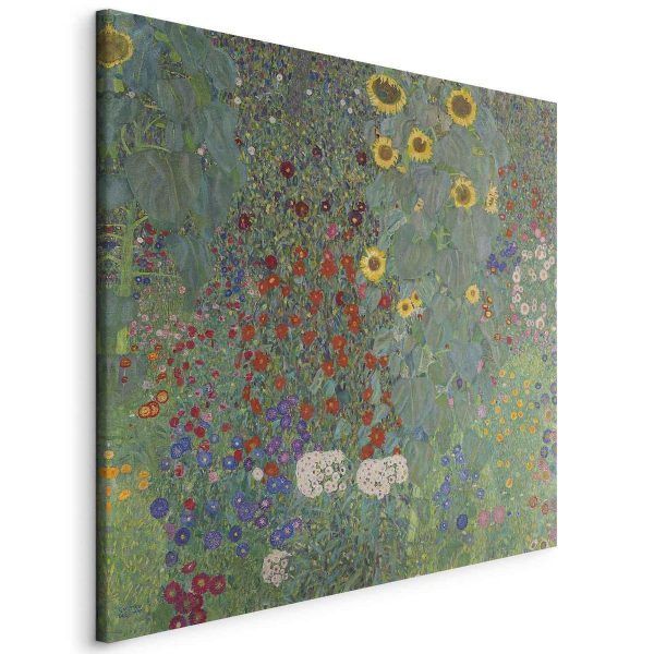 Canvas Print - Rural Garden With Sunflowers