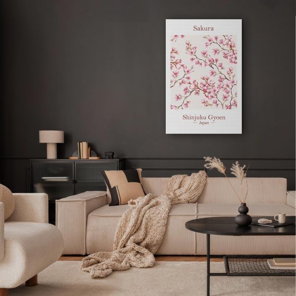 Canvas Print - Sakura (1 Part) Vertical
