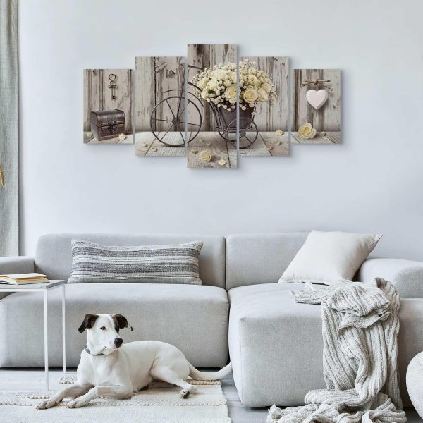 Canvas Print - Secret Bouquet (5 Parts) Wide - Image 3