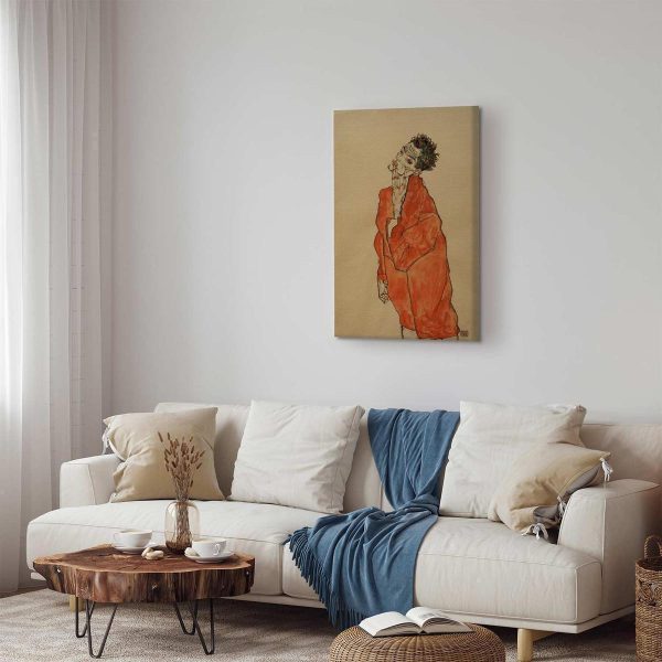Canvas Print - Self-Portrait (Man in Orange Jacket)