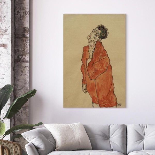 Canvas Print - Self-Portrait (Man in Orange Jacket)