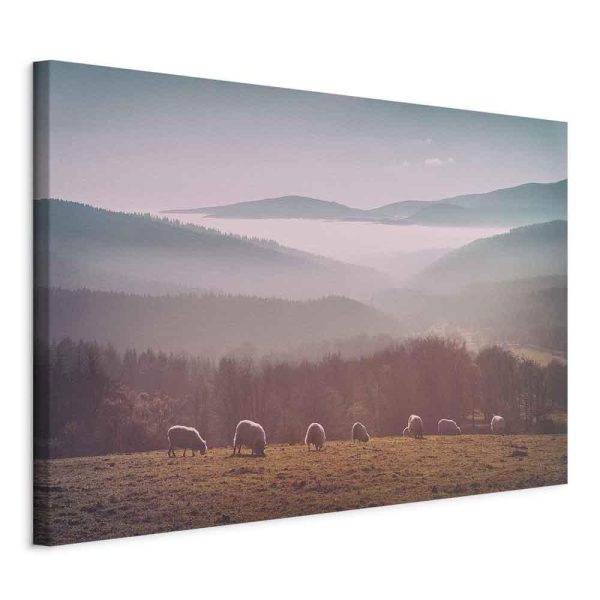 Canvas Print - Sheep in Mountain Landscape (1-part) - Animals in Nature