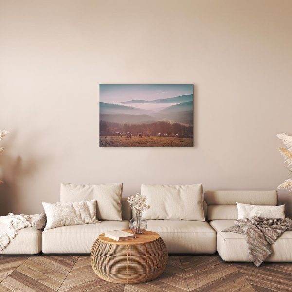 Canvas Print - Sheep in Mountain Landscape (1-part) - Animals in Nature