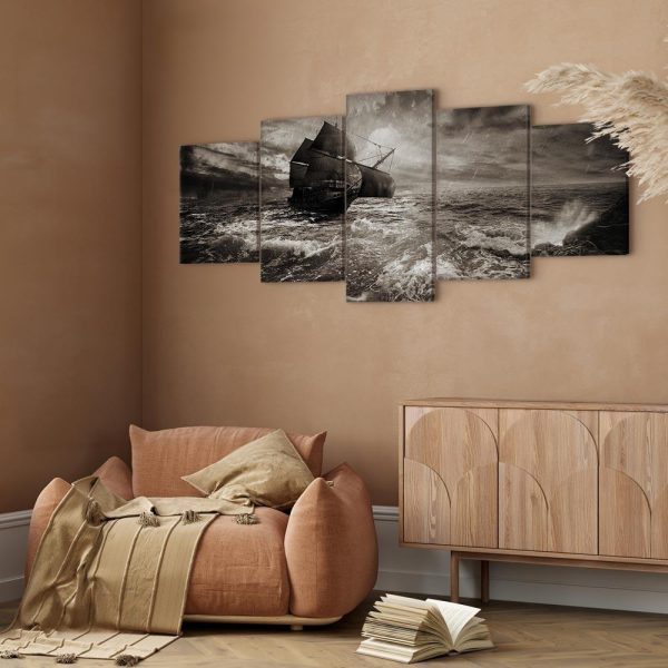 Canvas Print - Ship in a storm - Image 3