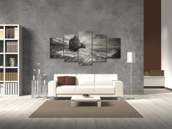 Canvas Print - Ship in a storm - Image 4