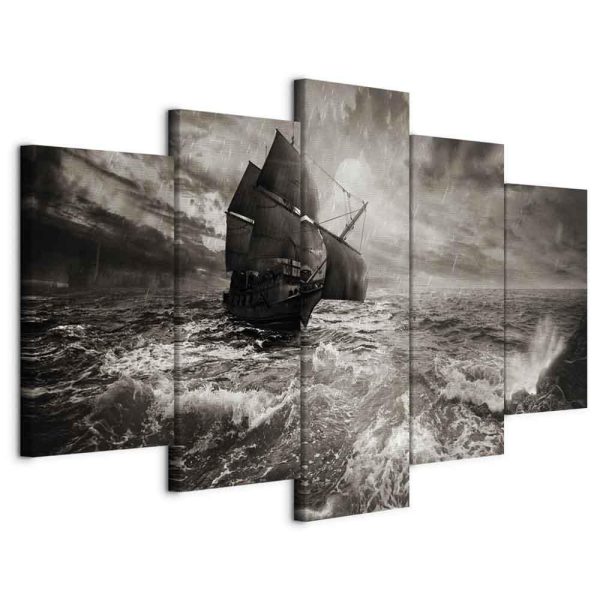 Canvas Print - Ship in a storm