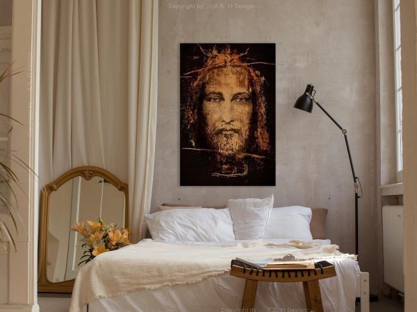 Canvas Print - Shroud of Turin (1 Part) Vertical