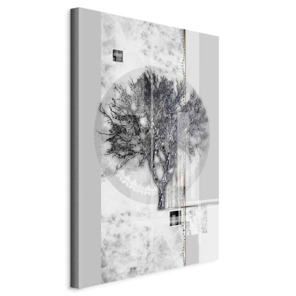 Canvas Print - Silver Tree (1 Part) Vertical