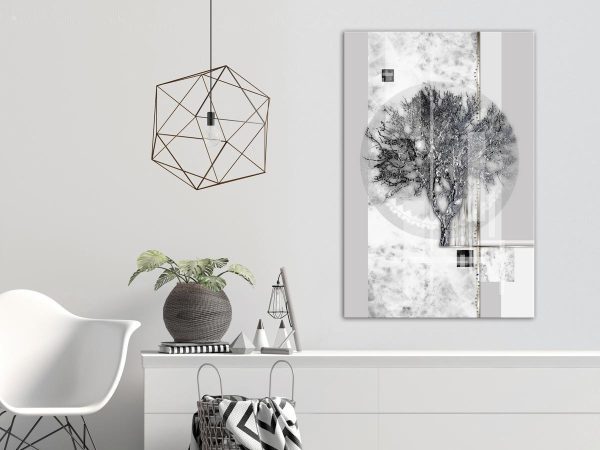 Canvas Print - Silver Tree (1 Part) Vertical