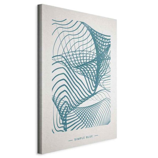 Canvas Print - Simple Blue (1 Part) Vertical