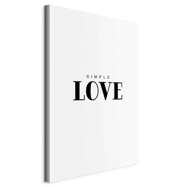 Canvas Print - Simple Love (1 Part) Vertical