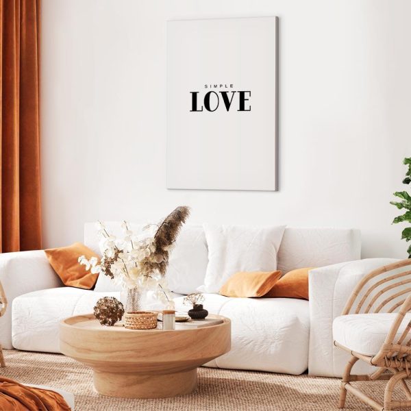 Canvas Print - Simple Love (1 Part) Vertical
