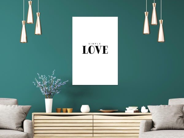 Canvas Print - Simple Love (1 Part) Vertical