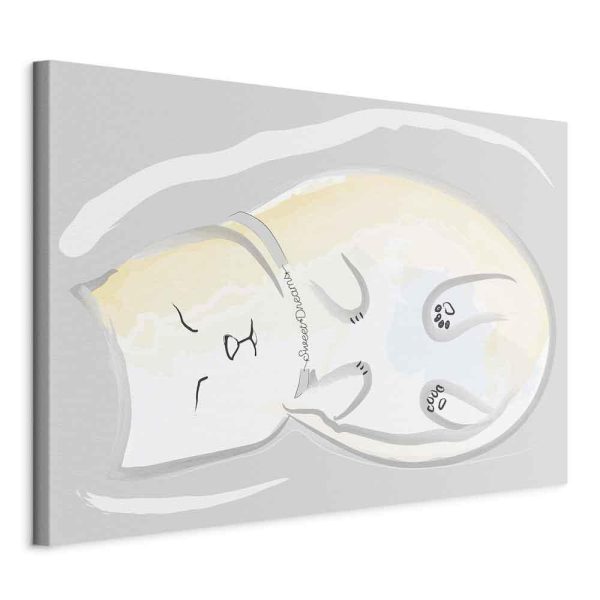 Canvas Print - Sleepy Kitty (1 Part) Vertical