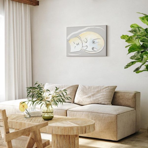 Canvas Print - Sleepy Kitty (1 Part) Vertical