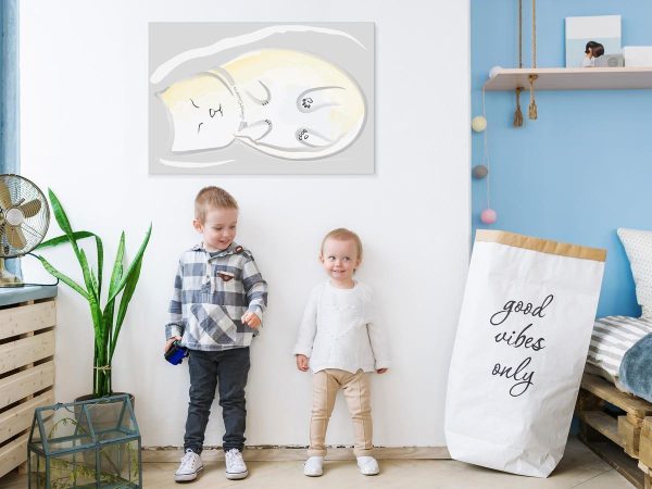 Canvas Print - Sleepy Kitty (1 Part) Vertical