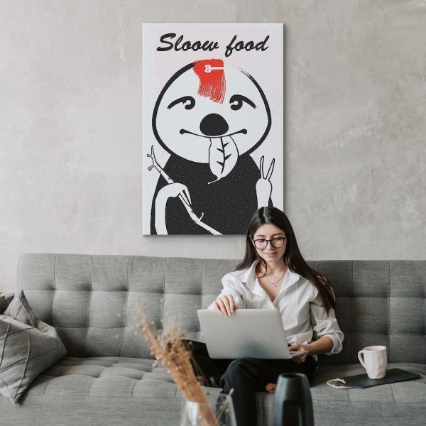 Canvas Print - Sloth Trendsetter (1 Part) Vertical