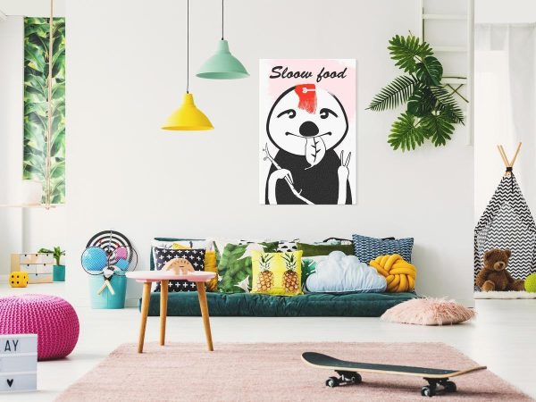 Canvas Print - Sloth Trendsetter (1 Part) Vertical