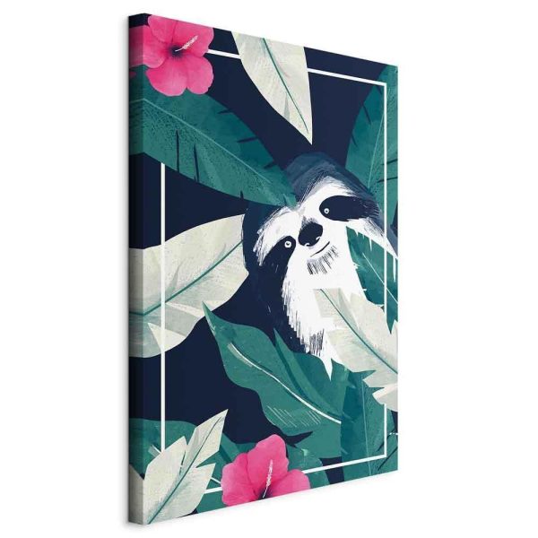 Canvas Print - Sloth in the Tropics (1 Part) Vertical