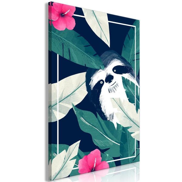 Canvas Print - Sloth in the Tropics (1 Part) Vertical