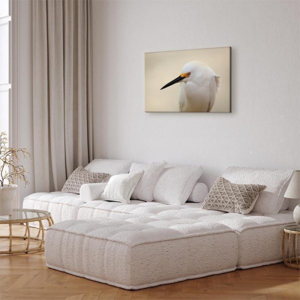 Canvas Print - Snowy Egret (1 Part) Wide