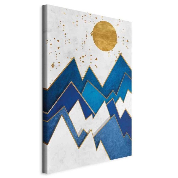 Canvas Print - Snowy Peaks (1 Part) Vertical