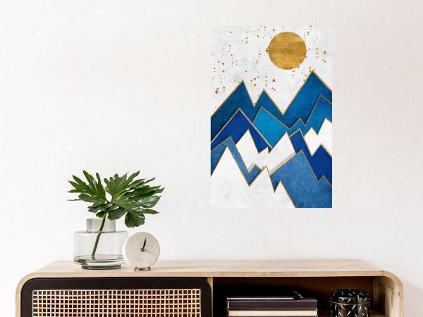 Canvas Print - Snowy Peaks (1 Part) Vertical