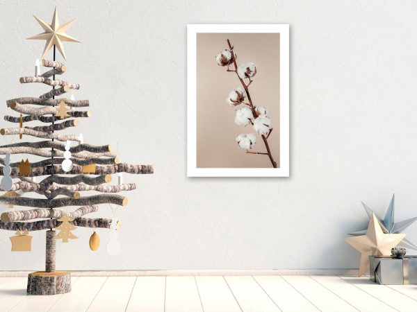 Canvas Print - Softness of Cotton (1 Part) Vertical - Image 2