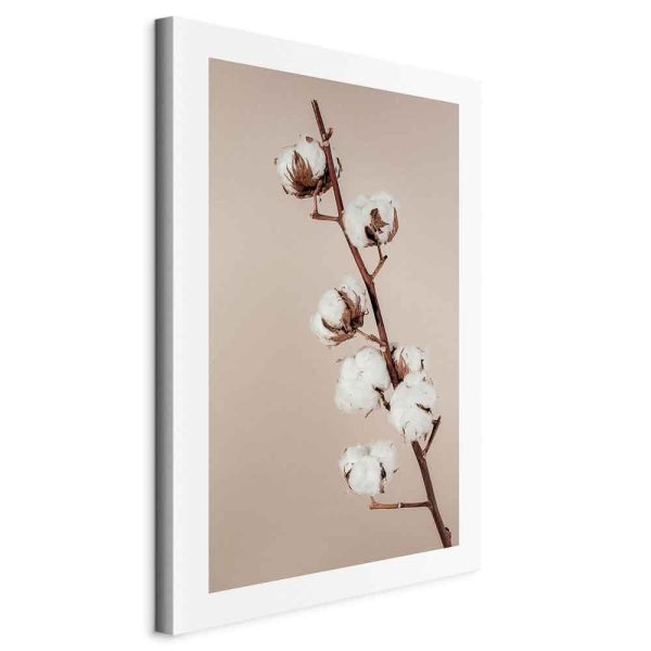 Canvas Print - Softness of Cotton (1 Part) Vertical